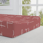 Baby Changing Pad Cover - Flourish & Thrive (Mauve)