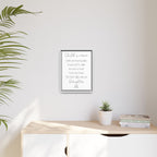 Customizable Matte Canvas, Framed - Hold Your Head Up High (Girl)