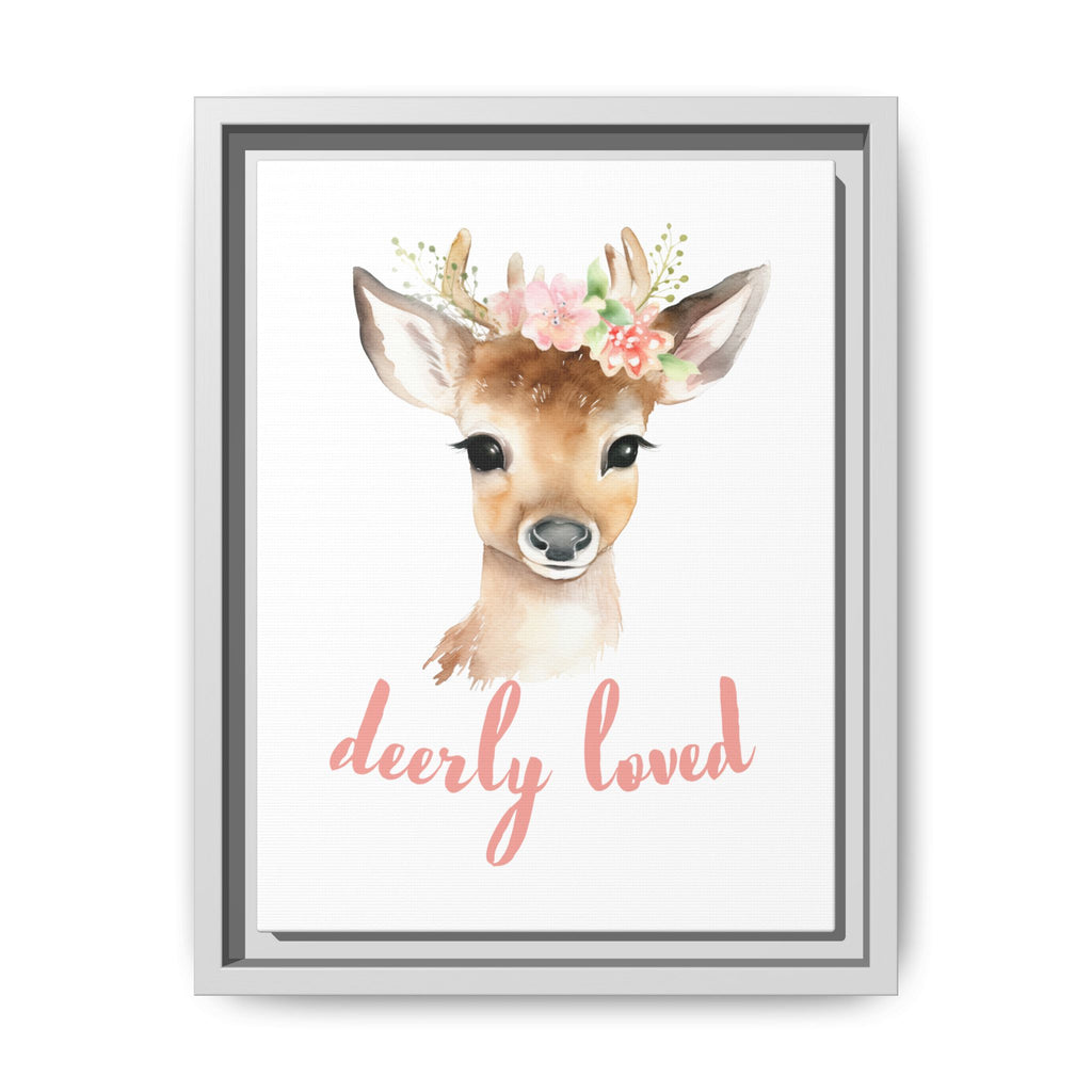 Matte Canvas, Framed - Deerly Loved