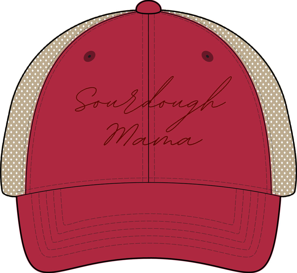 Women's Washed Mesh-Back Cap - Sourdough Mama (assorted colors)
