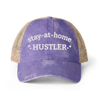 Women's Washed Mesh-Back Cap - Stay-at-home Hustler