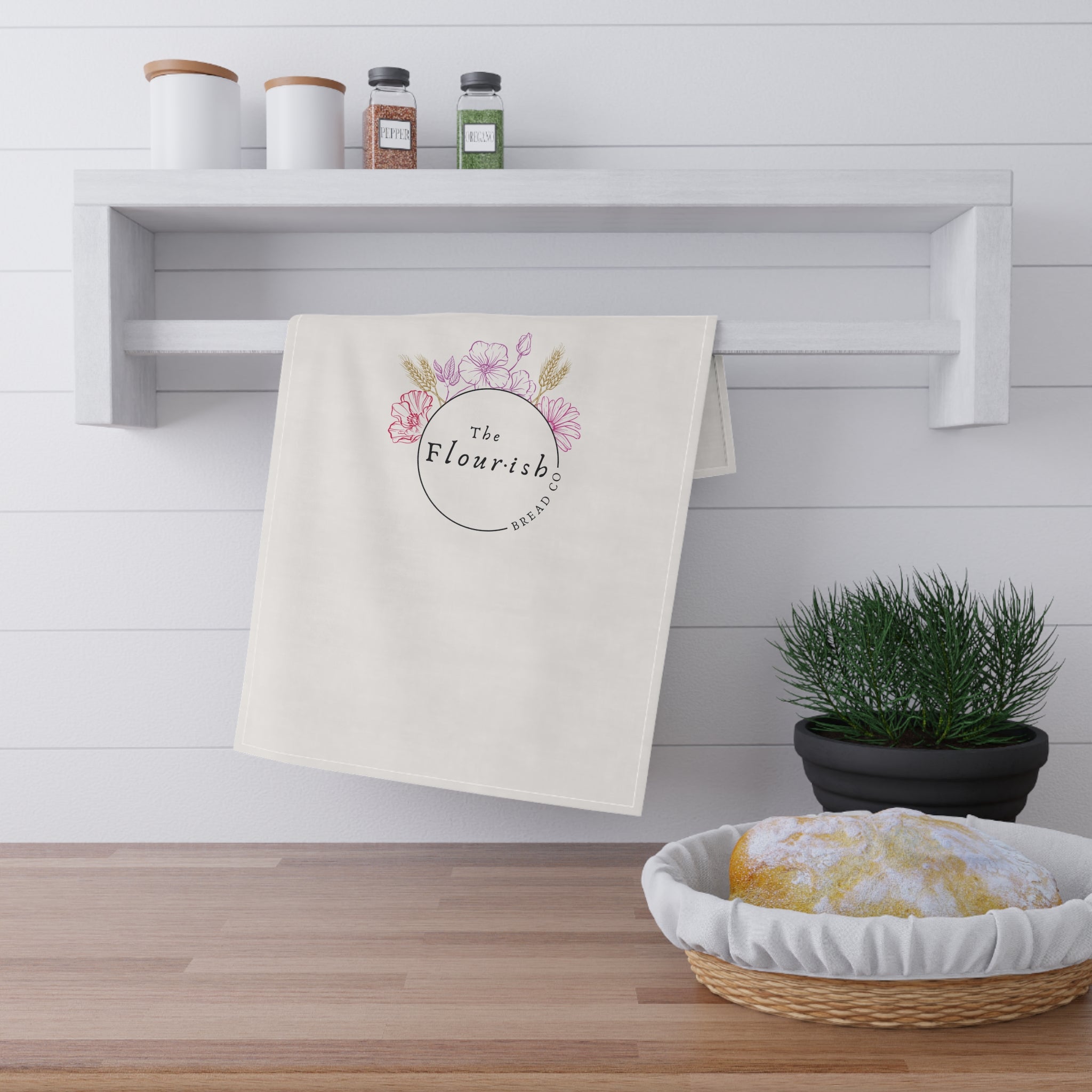 Tea Towel - Flourish Logo