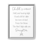 Customizable Matte Canvas, Framed - Hold Your Head Up High (Girl)