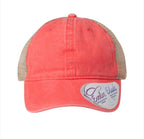 Women's Washed Mesh-Back Cap - Sourdough Mama (assorted colors)