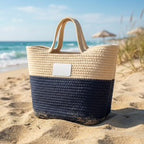 Handwoven Straw Bag (Customizable)