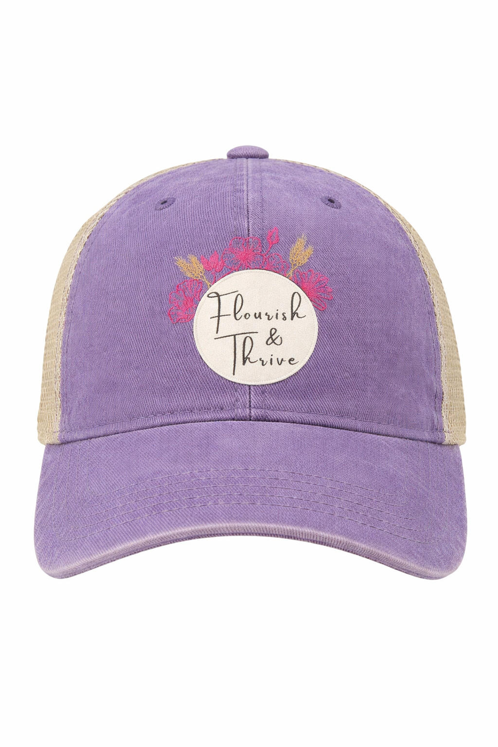 Women's Washed Mesh-Back Cap - Flourish & Thrive