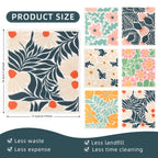 Swedish Dishcloths (Set of 6) - Abstract Flowers