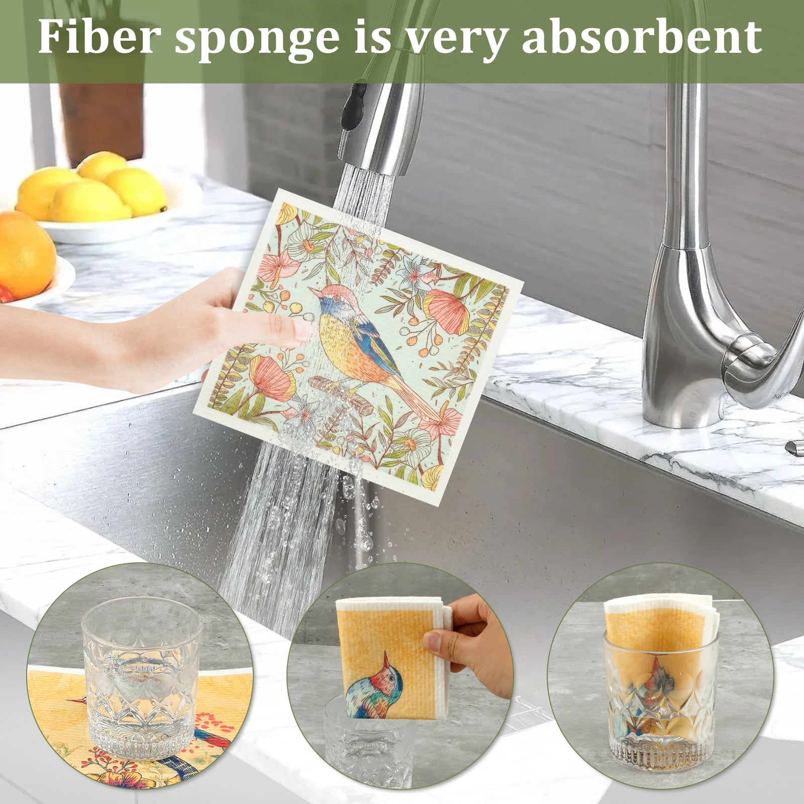 6/12Pcs Reusable Swedish Dishcloths